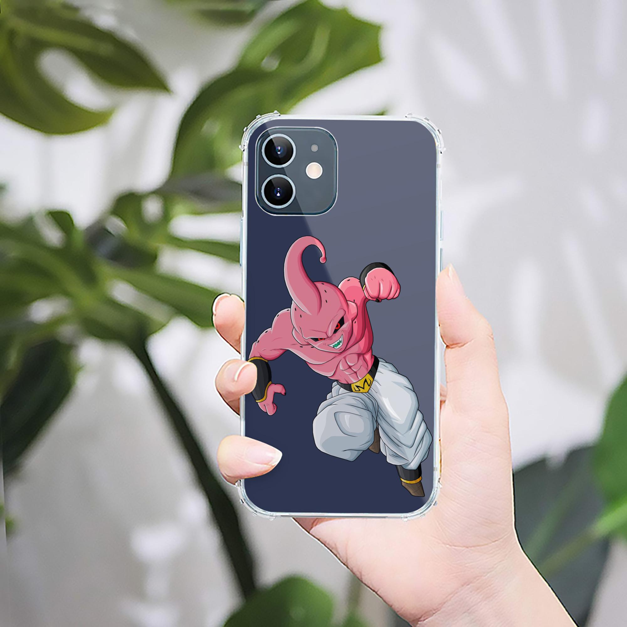 （画像用） ドラゴンボール 魔人ブウ DRAGON BALL Majin Buu 【iPhone 12シリーズ対応】透明スマホケース（クリアソフトケース）